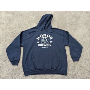 Honor Brewing Pullover Mens Extra Large Dulles VA Hoodie Craft Beer Gildan Heavy